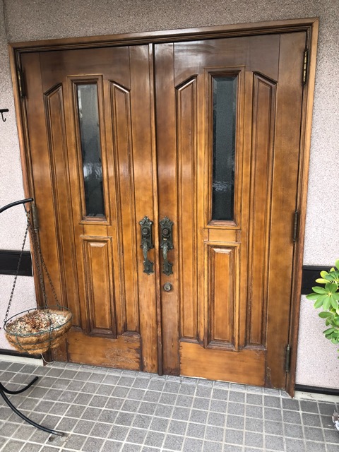玄関ドア再塗装