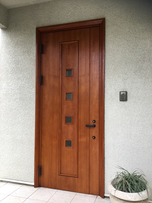 玄関ドア再塗装